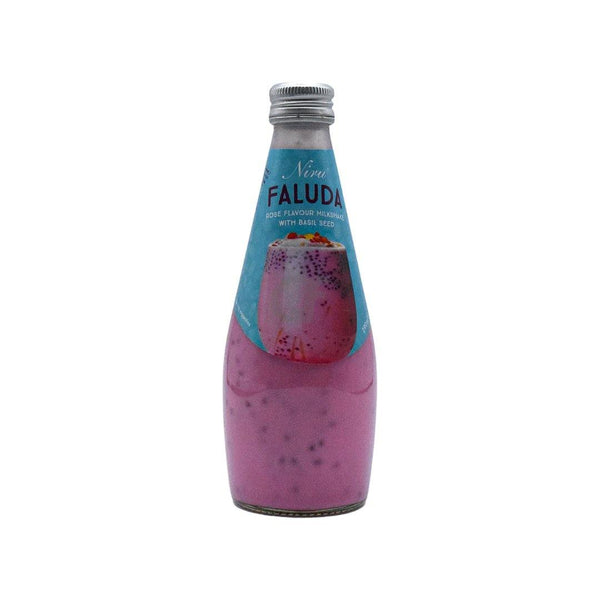 Niru Brand Faluda Rose flavour milkshake with basil seed 290ml